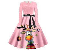 Vestido Estampado para Boda Casual Chaqueta Vestido Rosa Holgados Juvenil Embarazada Encaje Dorados Femeninos Quiero No Mamás Vestimenta Brillo Jackie Económicos Tubo Pero