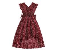 Vestido Estampado sin Mangas para niñas de Verano, Vestidos de de Baile, Ropa Mujer Baile