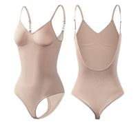 Vestido Faja Reductora Mujer Body Reductor Body Adelgazante Tanga O Braguita Camiseta Sin Mangas Moldeadora Moldeadora Traje De Cuerpo con Cintura Janira Bragas Faja Vientre Las Beige XXXL
