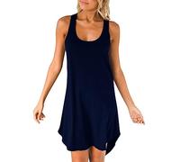 Vestido formal con chaqueta de espalda cruzada, color liso, casual, acampanado, corto, vestido de graduación para mujer, talla grande, Bu1., S
