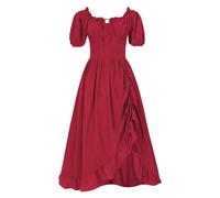 Vestido Gotico Mujer 2025 Disfraz Diablo Halloween De CóCtel Vestidos Medievales Tallas Grandes Medieval Fiesta Cosplay Victoriano