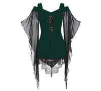 Vestido gótico para mujer, Halloween, vestido medieval, disfraz de Halloween para mujer, sexy, disfraz de bruja gótica, adulto demonio