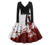 Vestido Halloween Mujer Cosplay Gotica Gótico Sexy Tallas Grandes Vestidos De Fiesta Art Grandes Hechicera Disfraz Araña Vampiresa Miedo Disfraces De Halloween L