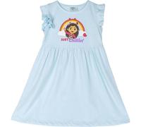 Vestido Infantil de Gabby's Dollhouse - Color Azul - Talla 3 Años - Vestido para Niña - Elaborada con 100% Algodón de 145 gsm - Estampado de Gabby - Producto Original Diseñado en España