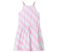 Vestido Infantil sin Mangas con Cordón Ropa de Tirantes para Niños Rosa 140