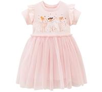 Vestido Invierno Manga Larga Tul Algodón Bordado para Niñas 2-8 Años Cumpleaños Partido Halloween Carnaval Fiesta Navidad Disfraz de Baile