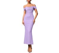 Vestido Invitada Boda Vestido Mujer Elegante Largo Trajes De Dos Piezas Fiesta para Vestidos Primavera Largos Talla Grande Señora Manga Larga Coctel Una Cortos Mono Elegantes Año Nuevo Elasticidad