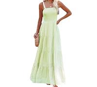 Vestido Largo con Estampado De Tirantes Y Tirantes De Estilo Festivo para Mujer De Verano Sexy