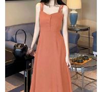 Vestido largo con tirantes diseñado con un estilo de hadas y elasticidad moderada, perfecto para que las mujeres lo usen durante el día a día, club, vacaciones y ocasiones de vacaciones en todas las