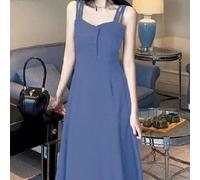 Vestido largo con tirantes diseñado con un estilo de hadas y elasticidad moderada, perfecto para que las mujeres lo usen durante el día a día, club, vacaciones y ocasiones de vacaciones en todas las