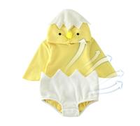 Vestido largo de manga larga, disfraz de chick para bebé, cálido Halloween Fancy Dress, tamaño del producto 100 cm, para y peso 180 g, material de franela