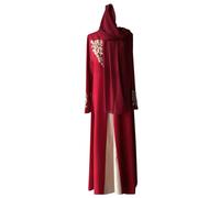 Vestido largo de oración musulmana de cuerpo completo para mujer, Abaya, Ramadán, caftán, bata Dubai, Oriente Medio, vestido árabe de oración, ramadán, ropa de oración turca islámica, R rojo., M