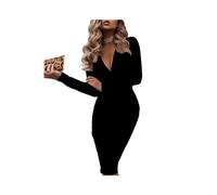 Vestido Largo Elegante para Mujer, Otoño Invierno 2023, Vestidos de Fiesta de Noche, Vestido Formal para Ocasiones, Ropa Femenina, Vestido Sexy para Discoteca Negro