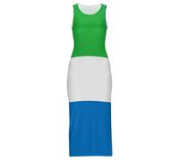 Vestido Largo Maxi Cheongsam para Mujer con Estampado De La Bandera De La República De Sierra Leona Sin Mangas Vestido De Verano De Talla Grande para Fiestas La Playa O como Un Qipao Chino