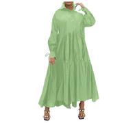 Vestido largo sexy para mujer, de manga larga, con cremallera, elegante, bodycon, verde, M