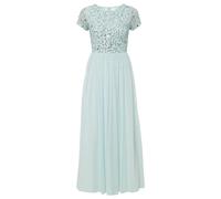 Vestido maxi con bordado de lentejuelas 40