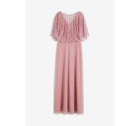 Vestido maxi de tul fino con bordado de lentejuelas 50