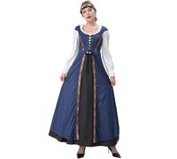 Vestido Medieval Mujer Disfraz Victoriano Mujer Disfraz Halloween Medieval 7Xl Rojo De Epoca Victoriana Steampunk Vestido Talla Grande Traje De Vikinga Trajes Medievales Verde Vikinga Victoriano