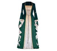 Vestido Medieval para Mujer con Mangas Trompeta, Estilo Medieval Victoriano, Vestido Largo renacentista, Fiestas de Princesas, Disfraz de Halloween Princesa Disfraz Cosplay Carnaval