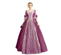 Vestido Medieval Para Mujer Disfraces Renacimiento Largo Casual Disfraz De Halloween Corsé GóTico Victoriano Ropa Punk Vendaje