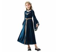 Vestido Medieval para niñas, Disfraz de Halloween, Vestido Fiesta Europeo, Granja, Atuendo Informal niñas 5 a 12 años China NiñA De Fiesta Verde B5e19