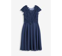Vestido midi de tul delicado con encaje 40
