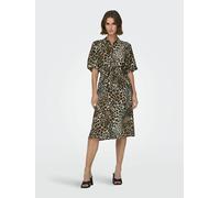 Vestido midi, manga corta Mujer Talla S. Color Otros