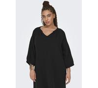 Vestido Midi Mujer ONLY Escote en V Mangas 3/4 Ajuste regular Curvy Talla Extra
