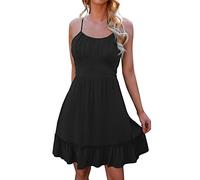 Vestido Mujer Verano Corto Casual Suelto Estampado Vestidos de Fiesta Estampado Espalda Abierta Y Correa Playa Fiesta Floral Vestido Largo Mujer Verano 2022