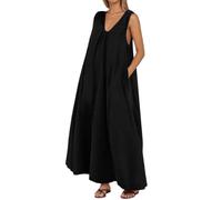 Vestido Mujer Verano - Elegante Largo sin Mangas, Escote Pico y Tirolesas, para Fiesta, Playa o Invitada Boda Disponible en Tallas Grandes n26