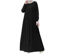 Vestido musulmán para mujer sin hijab musulmán vestido de verano largo de Oriente Medio Dubai Turquía árabe ramadán islámico ropa de oración abaya para mujeres vestido largo casual tradicional, O