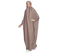 Vestido musulmán para Mujeres, Ropa de oración Simple con Mangas apretadas, cómoda Ropa de Mujer Musulmana Suelta para la Escuela, el hogar, la Oficina, los Viajes, la de Vacaciones