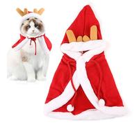 Vestido Navideño para Perros,Manto De Cosplay para Mascotas con Astas Lindas,Manto con Capucha para Gato | para Cachorros Razas Pequeñas Medianas Grandes Interior Exterior Evento Fiesta Navideña