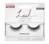 Vestido negro corto de vis n sint tico Kiss Lash Couture (paquete de 3)