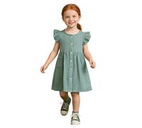 Vestido NiñA Ceremonia Fiesta, Vestido NiñA Elegantes, Vestidos Verano Estilo FrancéS Sin Mangas con Cintura Fruncida Y Volantes Escalonados PequeñAs Y Vestidos De Fiesta Dresses Dress Summer Dress