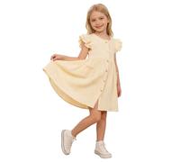 Vestido NiñA Ceremonia Fiesta, Vestido NiñA Elegantes, Vestidos Verano Estilo FrancéS Sin Mangas con Cintura Fruncida Y Volantes Escalonados PequeñAs Y Vestidos De Fiesta Dresses Dress Summer Dress