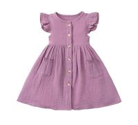 Vestido NiñA Ceremonia Fiesta, Vestido NiñA Elegantes, Vestidos Verano Estilo FrancéS Sin Mangas con Cintura Fruncida Y Volantes Escalonados PequeñAs Y Vestidos De Fiesta Dresses Dress Summer Dress