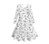 Vestido Niña Ceremonia,Vestidos Fiesta Niña Camisón Infantil: Conjunto DIY Pintado a Mano para niñas Vestido para Colorear con el Que Pueden Jugar y vestirse