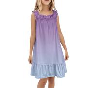 Vestido NiñA Fiesta, Vestido NiñA Ceremonia Elegantes, Vestidos De Fiesta CamisóN Bohemio Suave Lindo E Informal con Estampado Floral Escalonado Y Vestidos Verano Dresses Dress Summer Dress