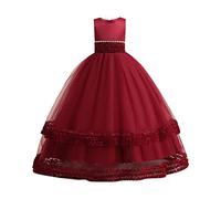 Vestido NiñA Verano-Nuevo Vestido De Princesa para NiñOs Medianos Y Grandes, Vestido Tutú De Malla Larga, Vestido De Piano para ActuacióN De NiñA