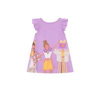 Vestido Niña Verano Punto Algodón - Vestido Playa Infantil Casual Sin Mangas con Volantes - Vestido Informal Ligero Estampado Divertido Niñas 2-8 Años (FR/ES, Edad, 3 años, Regular, Lilac)