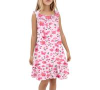 Vestido NiñA Verano, Vestido NiñA Ceremonia Playero, Vestidos De Fiesta CamisóN Bohemio Suave Lindo E Informal con Estampado Floral Escalonado Y Volantes Summer Dress Dresses Dress Vestidos Verano