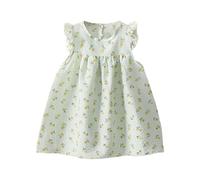 Vestido Niña Verano - Vestidos De Verano para Niñas con Diseño Floral Cómodos E Informales para Uso Diario Y Salidas A La Playa (Green 1-2 Years)