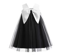 Vestido Niñas Pequeñas Elegante Sin Mangas con y Detalles de Tul De NiñA para Fiesta Mallas Cortas Vestidos Nina