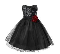 Vestido Niños Niñas Festivo 110, Vestido de Niña de Flores para Boda Bebé Pretty Girls Vestido de Fiesta Elegante Vestido de Globo Transpirable Vestido de Peto Sin Mangas Vestidos de Noche Corsé