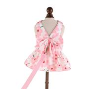 Vestido para mascotas con lazo, arneses para perros pequeños, ropa de moda para perros con correas para actividades de mascotas pequeñas, gatos, princesas