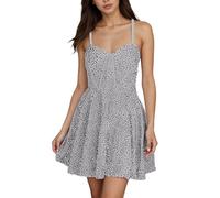 Vestido para mujer, elegante, informal, cuello de pico, sin mangas, festivo, brillante, vestido de lentejuelas, minivestido con purpurina, vestido de Nochevieja para fiesta de noche, gris, 4XL
