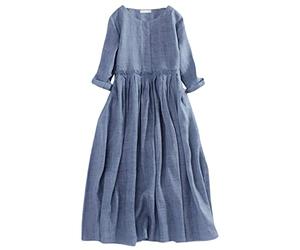 Vestido para niña, con un hombro frontal con botones, en poliéster, para uso en verano o uso casual; con detalles de diseño que incluyen botón de bautizo de primavera, hombro hacia abajo, una sola