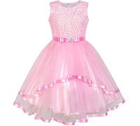 Vestido para niña Flor Rosa Ceñido Boda Fiesta Dama de Honor 12 años