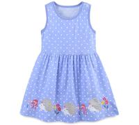 Vestido para Niñas Verano Algodón Floral con Unicornio Sin Mangas Corta Casual Vestidos Tallas 1-7 años, 5-6 años, Erizo